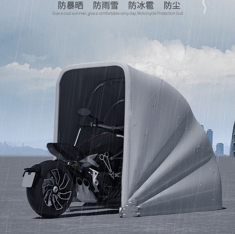 Waterproof Foldable Motorcycle Shelter Tent Shed Storage Garage Canopies Motorcycle Cover Folding Motorcycle Garage