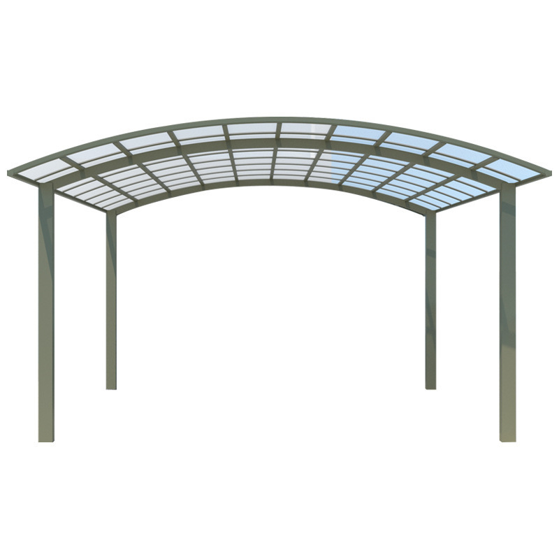 2 Post carports for car parking Outdoor Double Metal Designs Modern aluminum carport panels Polycarbonate sheet