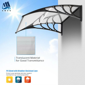 Amas Polycarbonate Window Door Awning Canopy 40 X 40 Inch