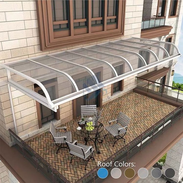 Customized outdoor waterproof canopies balcony polycarbonate roof aluminum sun shade patio covers awning canopy