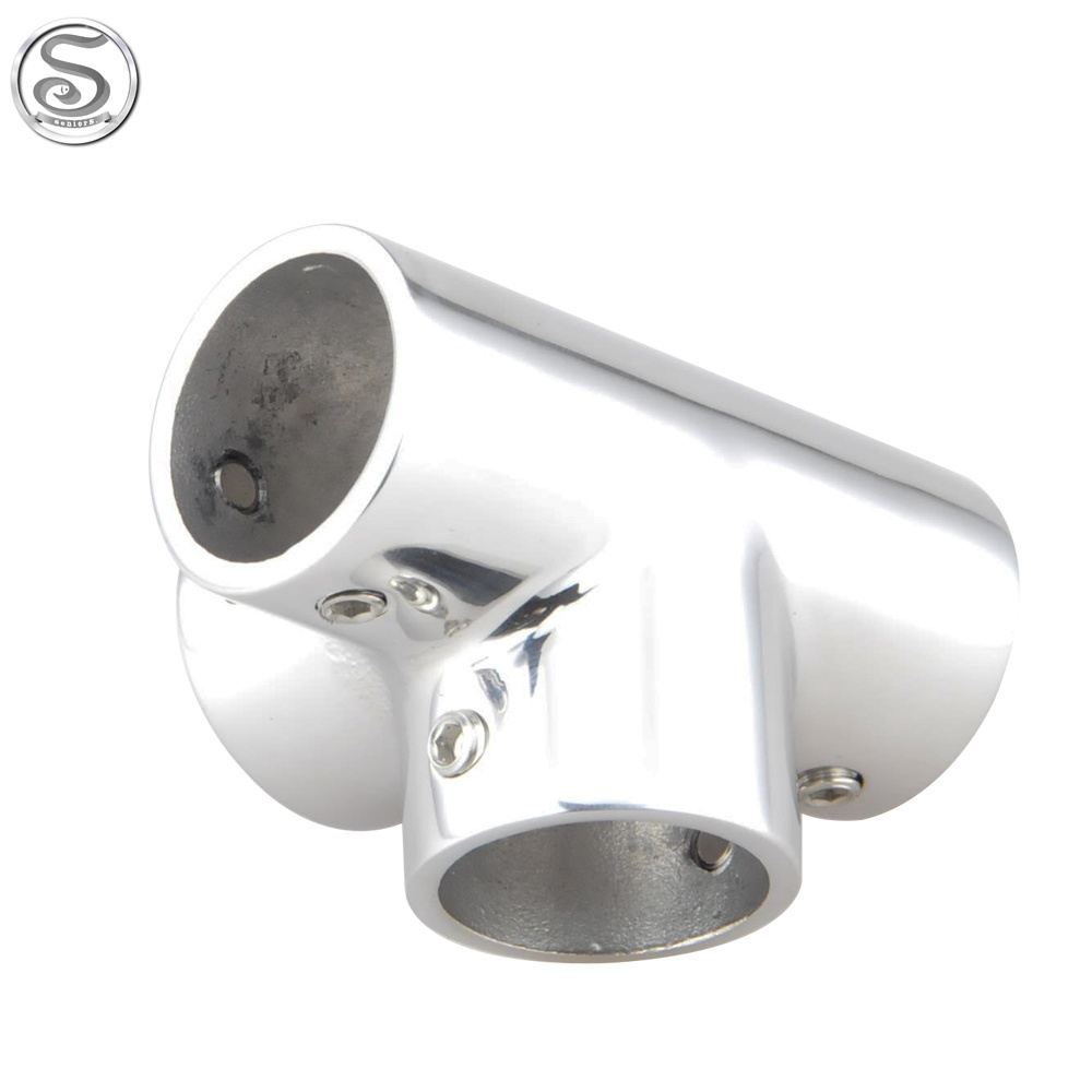 Boat Accessories Parts Marine Hardware 4 Way Furniture Pipe Tube Fitting Connector 4 Way Tee Rail Fitting