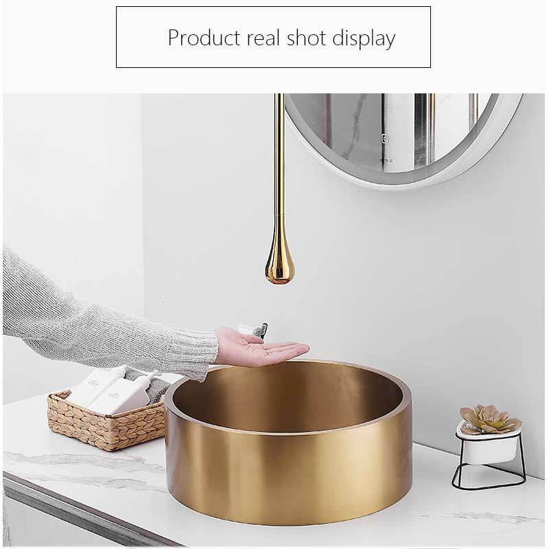 High End Bathroom Sanitary Touch-Free Automatic Touchless White Basin Brass Faucet Ceiling Mounted Sensor Washbasin Faucet