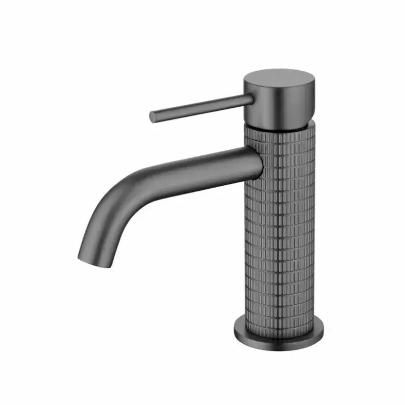 AMAXO Modern Latticed Single Hole Deck Mounted Bathroom Water Basin Faucet Mixer Taps