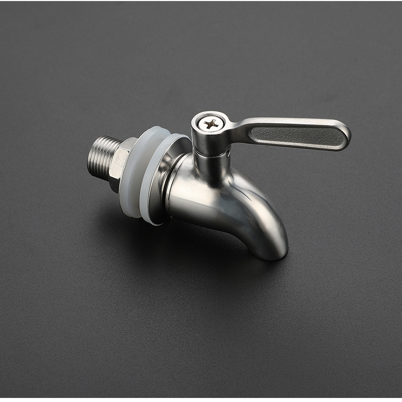 AMAXO Hot Selling Sus 304 Beverage Dispenser Faucet Bibcock Tap Wine Barrel Faucet For Water Beer