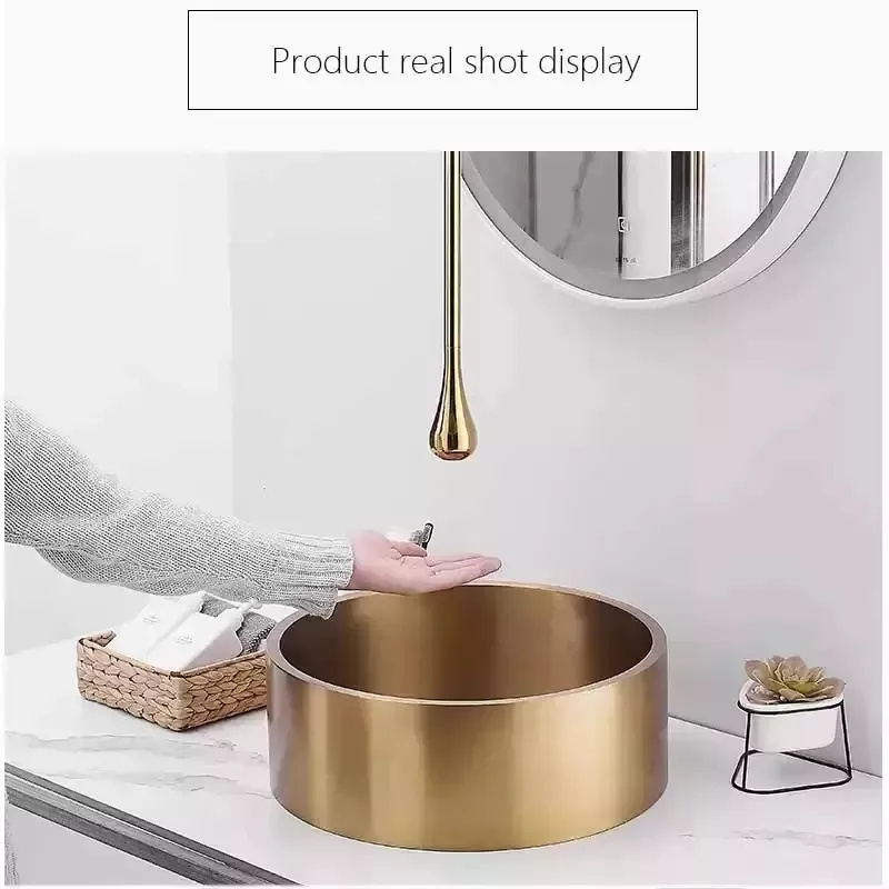 AMAXO Luxury Bathroom Hang Basin Faucet Ceiling Sensor Water Drop Style Basin Mixer Faucet