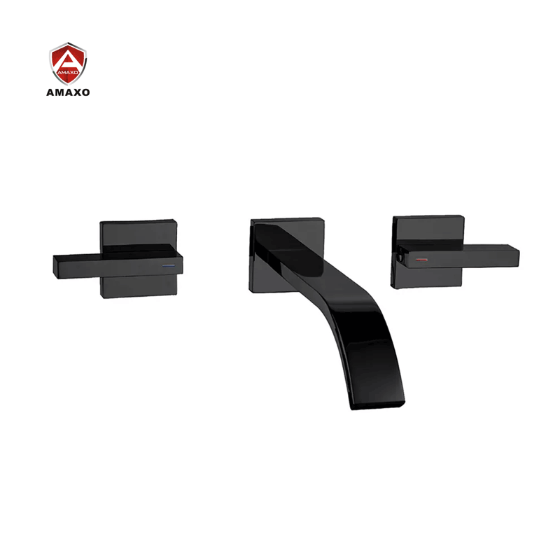 Modern In Wall Basin Faucet 3 Holes Faucet Sinks Taps Basin Faucets For Outdoor