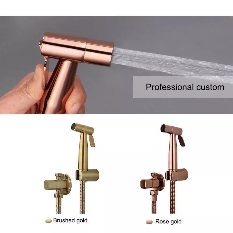 Handheld Bidet Sprayer for Toilet Solid Brass Adjustable Pressure Bidet Faucet Sprayer Set