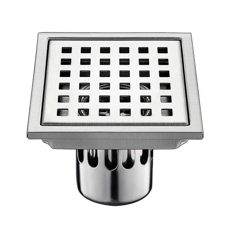 Stainless Steel Linear Bathroom Shower 100*100MM Floor Drain Trap