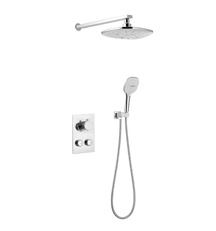 hot sales quality thermostatic rain bathroom shower set exposed thermostatic faucet