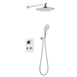 hot sales quality thermostatic rain bathroom shower set exposed thermostatic faucet