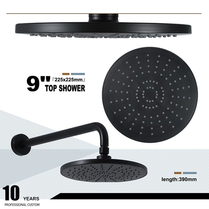 Black bath shower faucets