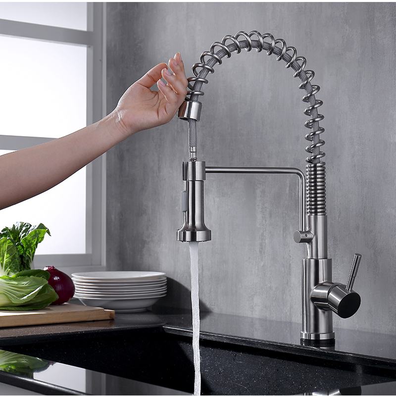 AMAXO High Quality Kitchen Tap 360 Degree Rotatable Pull Down Kitchen Faucet Sensor Touch Kitchen Faucet