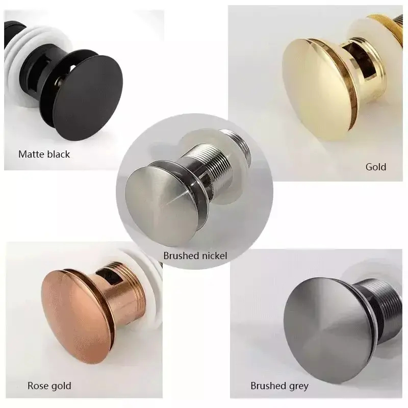 Aida Multi Colors Selection Fregadero Waste Drainer Solid Brass Wash Basin Drain High Fit Drain Sink Waste