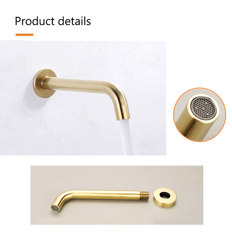 Two funtion Gold black copper brushed concealed tap hidden wall mounted concealed shower bathroom faucet