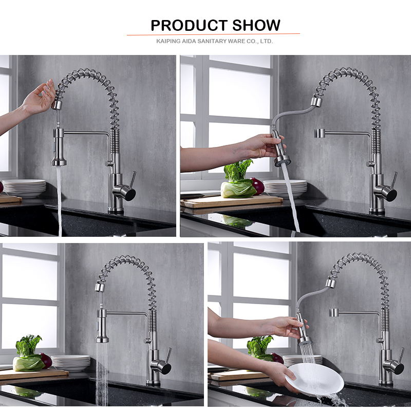 AMAXO High Quality Kitchen Tap 360 Degree Rotatable Pull Down Kitchen Faucet Sensor Touch Kitchen Faucet