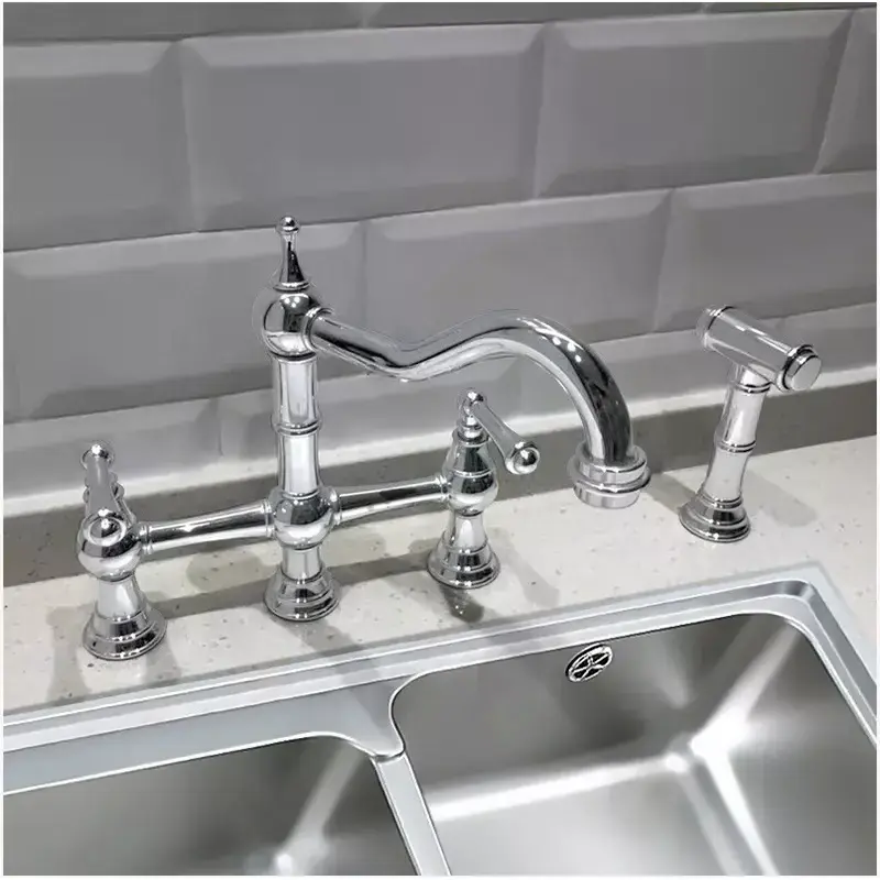 Aida Brass Sink Water Mixer Tap Pull Down Flexible Kitchen Faucet