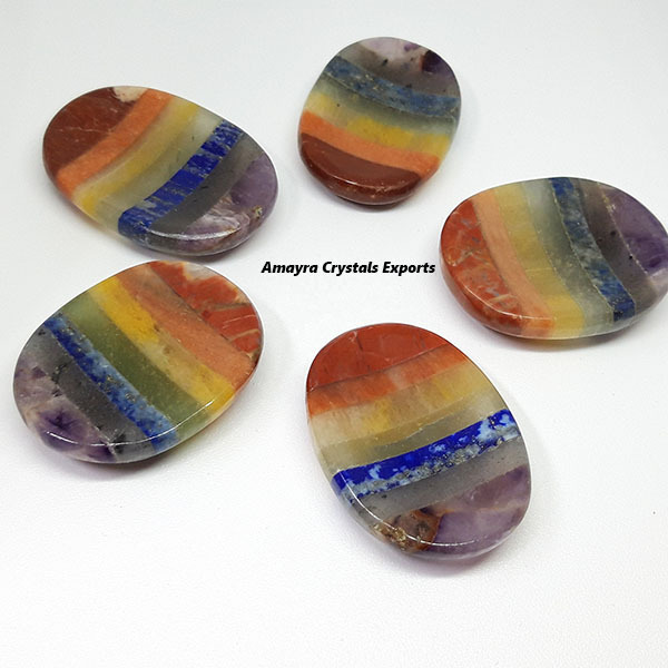 Latest Natural Gemstone Handmade Una-Kite Palm Stone Agate Pocket Stones For Promotional Gift Buy From Amayra Crystals Exports