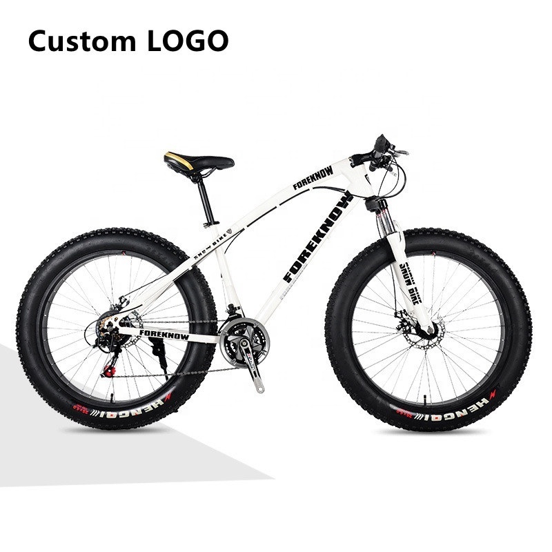 Hot Sale 20/24/26 Inch 24 Speed Three Knife Wheel China Fat Tire Aluminium Snow Bicycle Mountain Bike For Adult