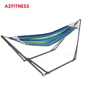 Hot Sale Outdoor Beds Canvas Travel Swing Backpacking Garden Folding Chair Camping Stand Portable Hammock With Stand