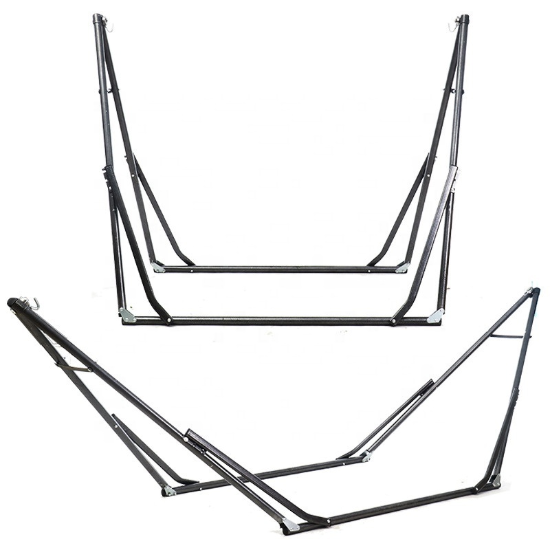 Hot Sale Outdoor Beds Canvas Travel Swing Backpacking Garden Folding Chair Camping Stand Portable Hammock With Stand