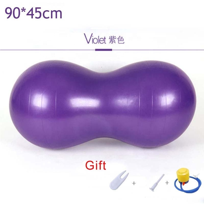 FITA OEM Inflatable Workout Home Exercise ECO Friendly Custom Logo Peanut Anti Burst PVC Balance Capsule Gym Fitness Yoga Ball