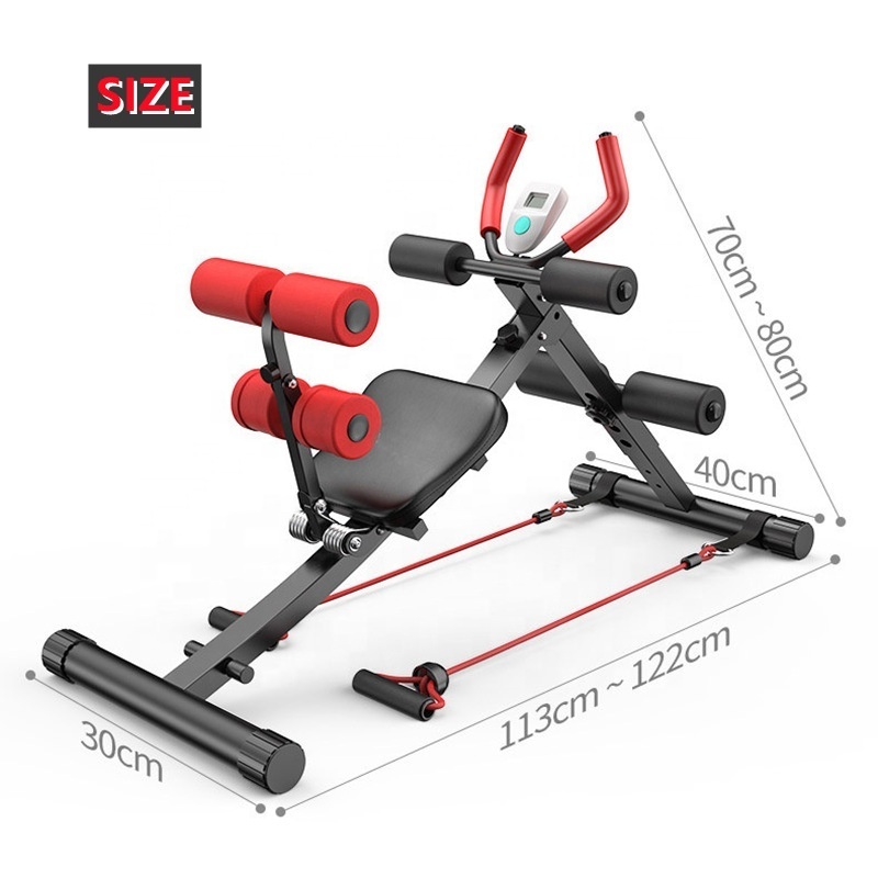 Home Gym Equipment Ab Coaster Fitness Portable Foldable Exercise Multifunctional Exercises Mini Workout Sit Up Bench