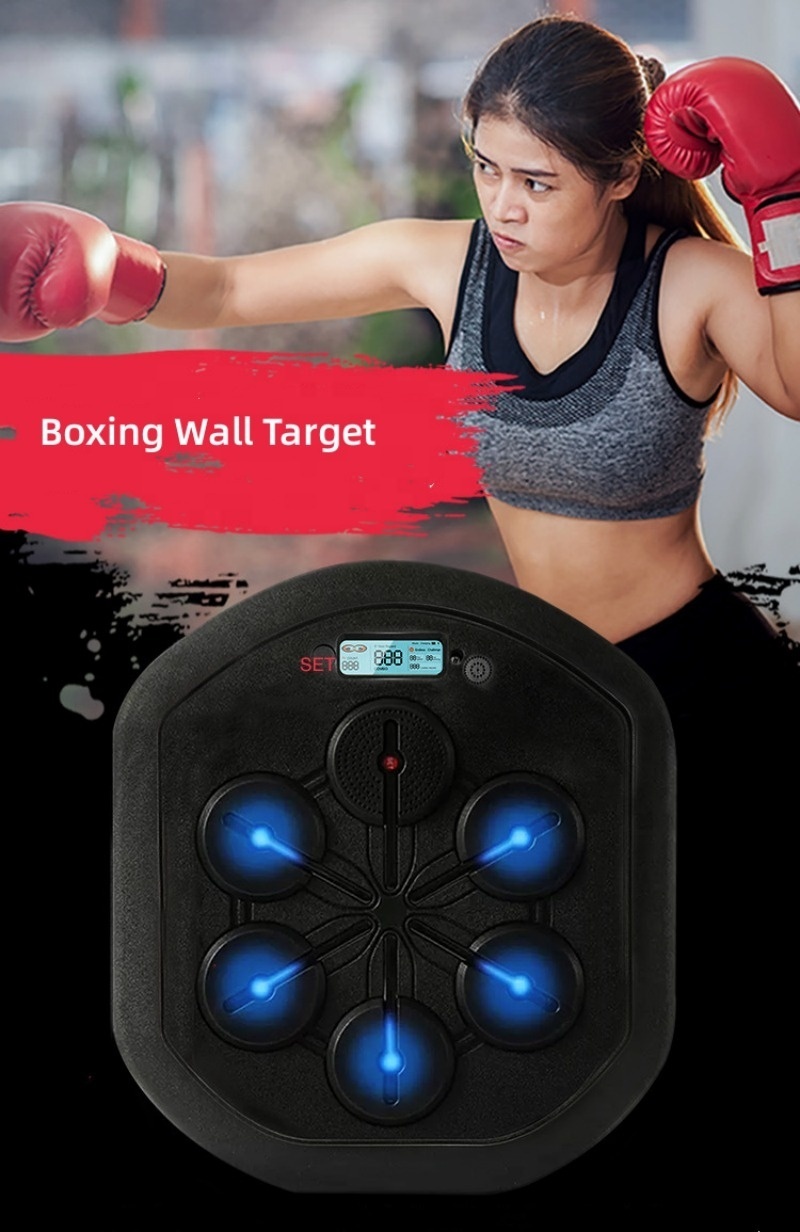 Workout Game training punching bag Wall Mount Electronic Equipment Stress Music Smart Target Boxing Machine With Display