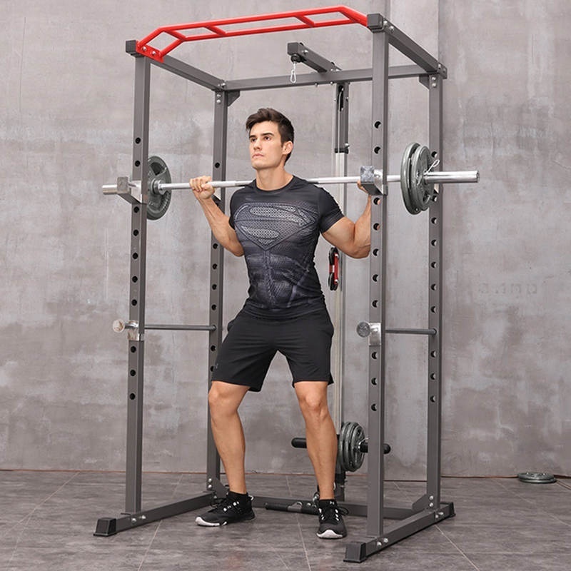 Fitness Squat Rack Discounted Price Full Cage Power Tower Bar Weight lifting Gym Training Equipment Multi Function Station