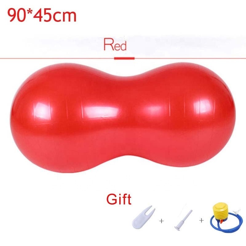 FITA OEM Inflatable Workout Home Exercise ECO Friendly Custom Logo Peanut Anti Burst PVC Balance Capsule Gym Fitness Yoga Ball