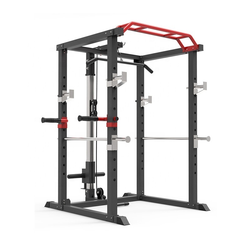 Fitness Squat Rack Discounted Price Full Cage Power Tower Bar Weight lifting Gym Training Equipment Multi Function Station