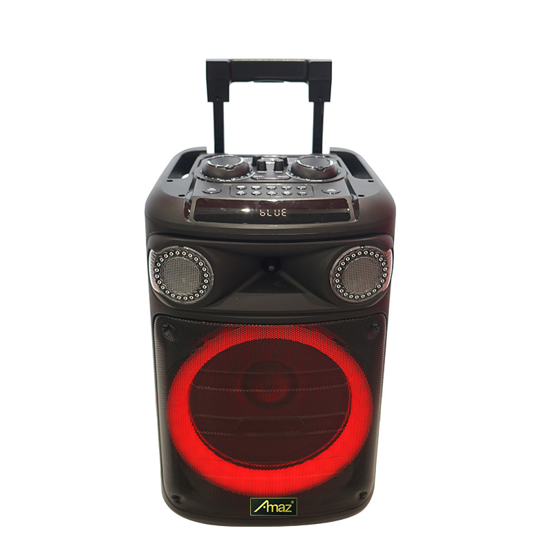 15 Inch Outdoor Portable trolley Speaker DJ System Subwoofer Sound Box With LED Light home theatre Speaker