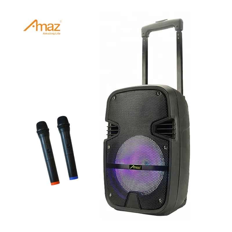 AL1204 10inch 12inch cheap BT Outdoor trolley speaker PORTABLE SPEAKER WITH MIC