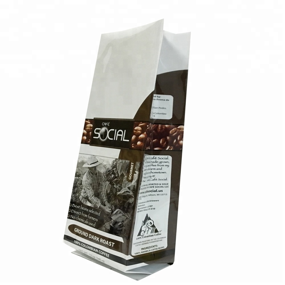 Custom print kraft paper bags food grade for charcoal