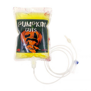 Halloween Strawberry flavor juice red blood bag Plasma Drink bag blood drinking bag 150ml 250ml