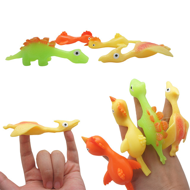 Slingshot Chicken Funny Rubber Flicking Chicken Toy Ejection Chicken Toy Stretchy Game Party Favor Gift