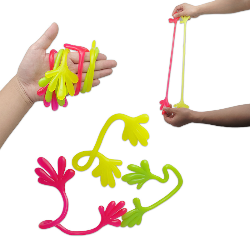 Sticky Hands Party Favors Birthday Supplies Funny Toys Party Favors Wacky Stretch Toy Glitter Sticky Hands