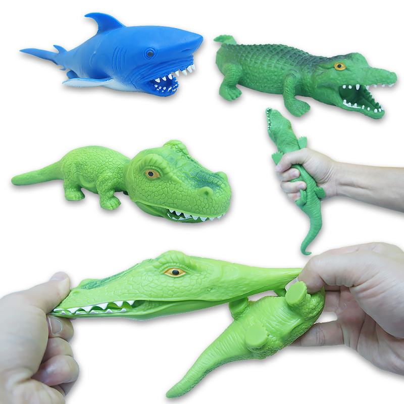 Squeeze Sand Filled Funny Shark Toy Novelty Christmas Gift Stretchy Toys Fill With Sand