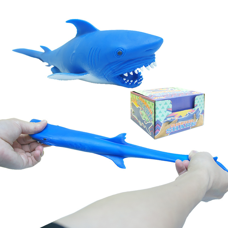 Squeeze Sand Filled Funny Shark Toy Novelty Christmas Gift Stretchy Toys Fill With Sand