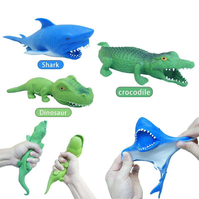 Squeeze Sand Filled Funny Shark Toy Novelty Christmas Gift Stretchy Toys Fill With Sand