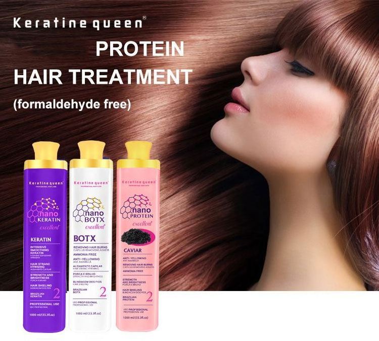 Professional Brazilian Hair Straightening Nano Protein Keratin treatment bulk hair treatment for curly hair at  home