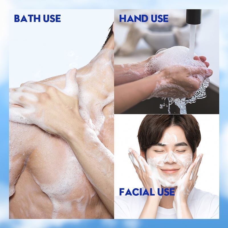 OEM VEZE new in 2023 men wash korean flower herbal natural whitening cleansing skin care oil control bath soap for man