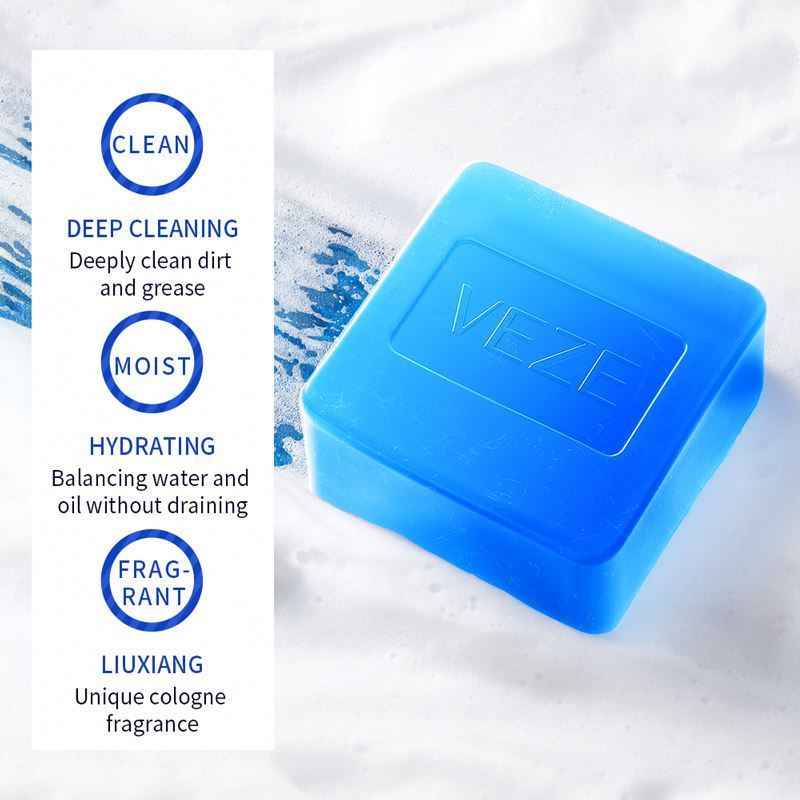 OEM VEZE new in 2023 men wash korean flower herbal natural whitening cleansing skin care oil control bath soap for man