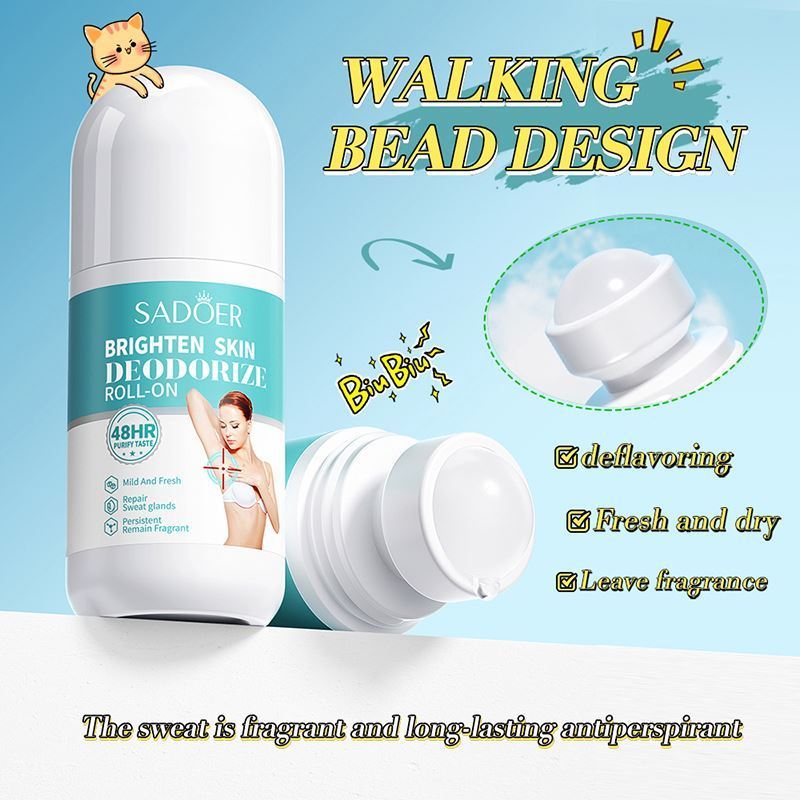 OEM SADOER private label liquid prevent odor roll on deodorizer vegan long lasting fragrance roll on deodorant