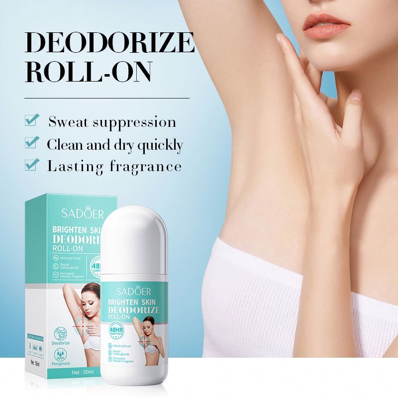 OEM SADOER private label liquid prevent odor roll on deodorizer vegan long lasting fragrance roll on deodorant