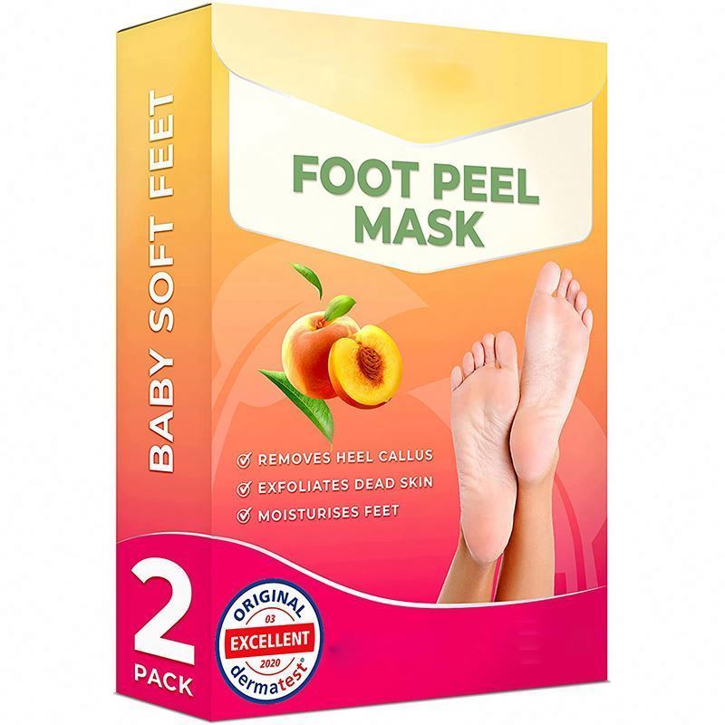 Natural organic Heel Care Pedicure Socks Whitening Beauty Exfoliating Remove Dead Skin Heels Feet Peel Mask