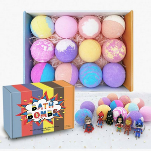 Bath bombs -   Wholesale Private Label Natural Kids Toys Inside Bath Fizzy Bathbomb Oil Spa Bath Bombs With Toy