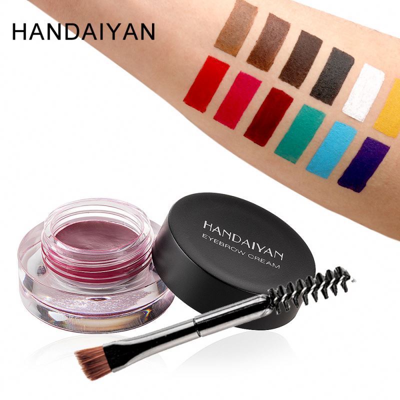 Hot selling Long Lasting waterproof colored eyebrow gel eyeliner glue not Blooming Eyeliner Makeup Tool