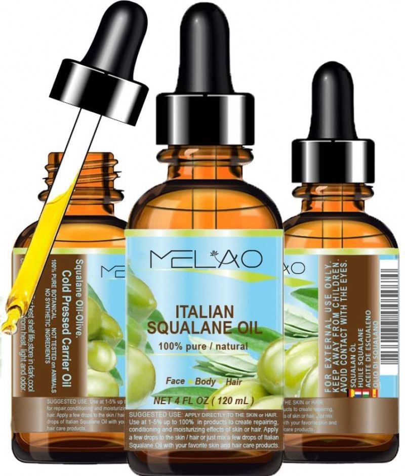 MELAO Pure Private Label Beauty Organic Natural Facial Skin Care Repairing Smoothing Moisturizing Squalane Oil