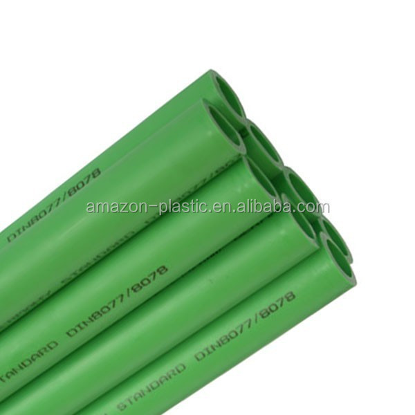 ISO standard Eco friendly extruded rigid polypropylene pipe 25mm PPR tube PN12.5