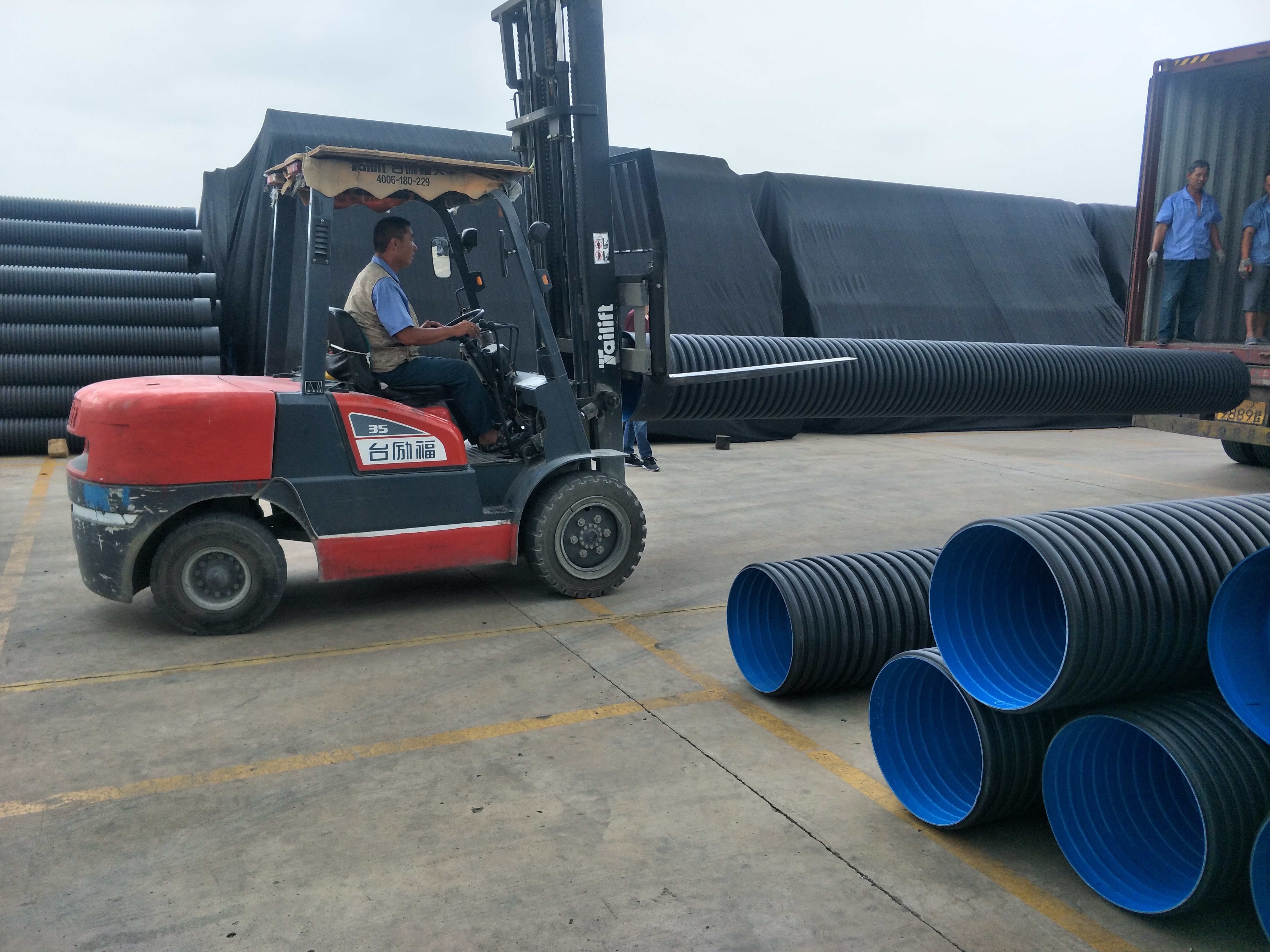 48 culvert pipe HDPE double wall 6 meter length